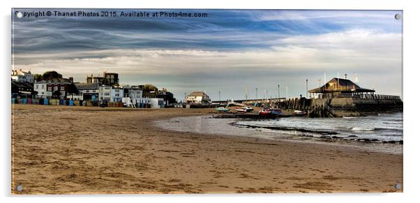  Beach and harbour Acrylic by Thanet Photos