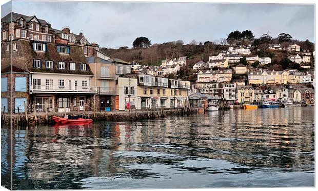  High Tide on the River Looe  Canvas Print by Rosie Spooner