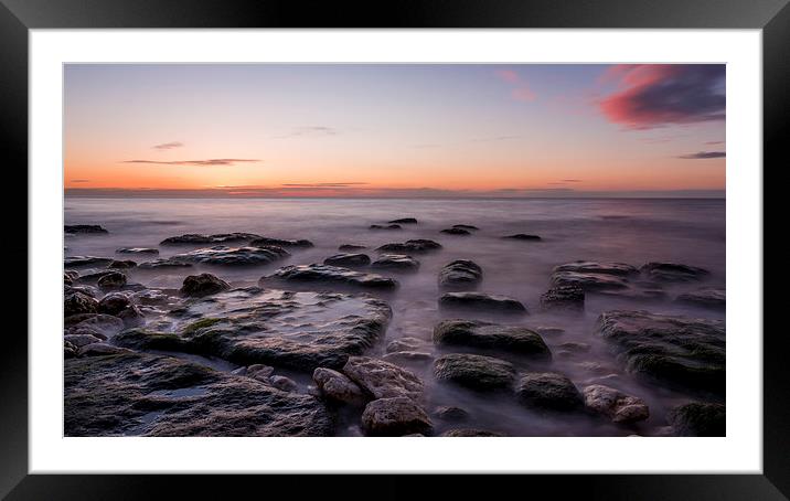 Hunstanton Beach at Sunset Framed Mounted Print by Tony Walsh