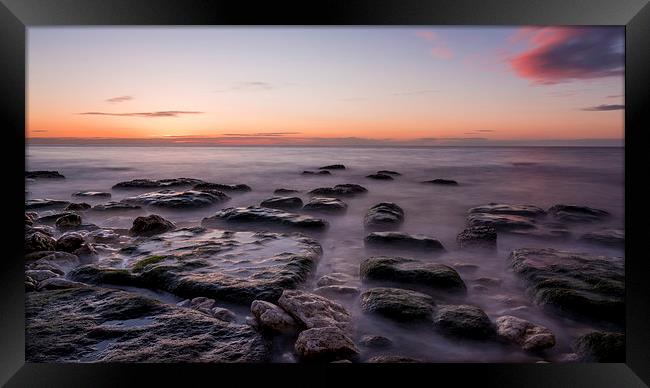 Hunstanton Beach at Sunset Framed Print by Tony Walsh