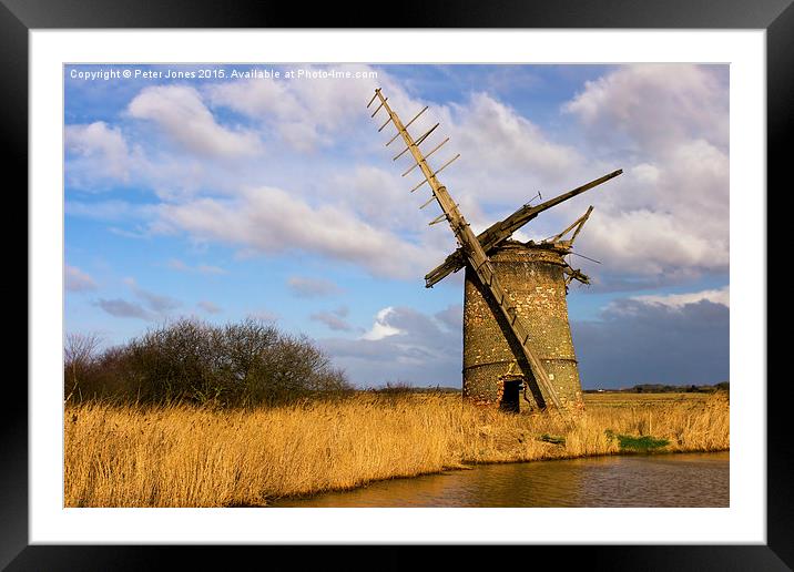  Brograve Mill Framed Mounted Print by Peter Jones