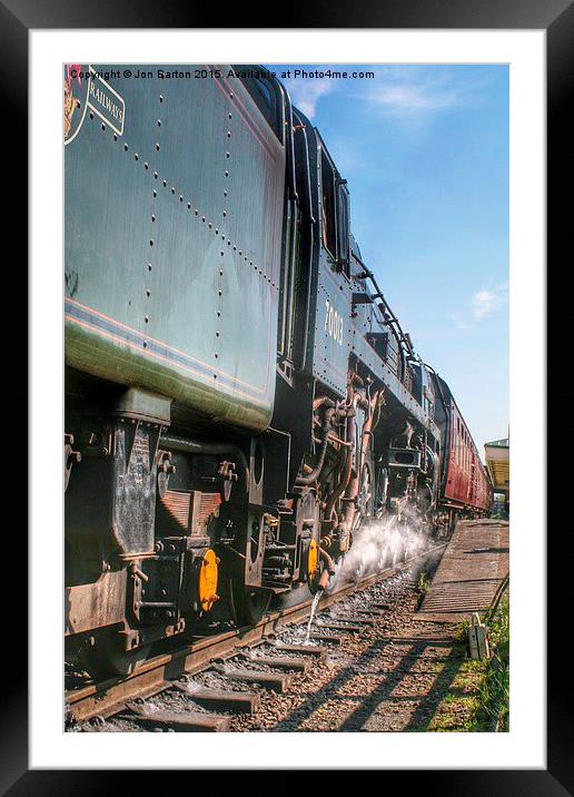class 7 70013 Oliver Cromwell Framed Mounted Print by Jon Barton