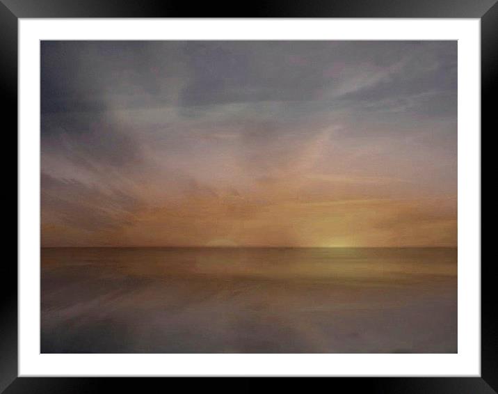  Edge of the world Framed Mounted Print by sylvia scotting