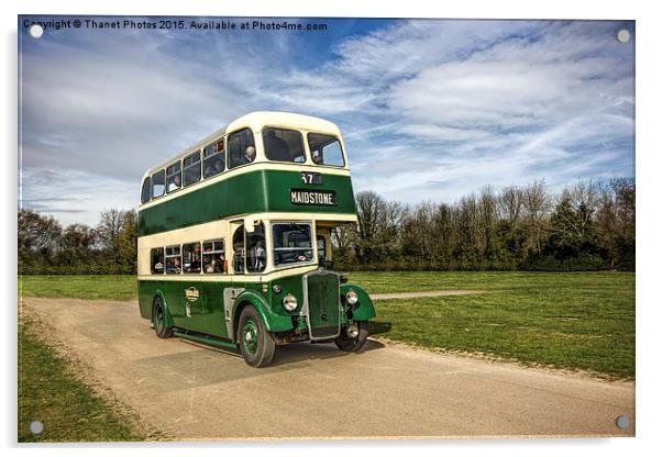  1947 Leyland PD1 Acrylic by Thanet Photos