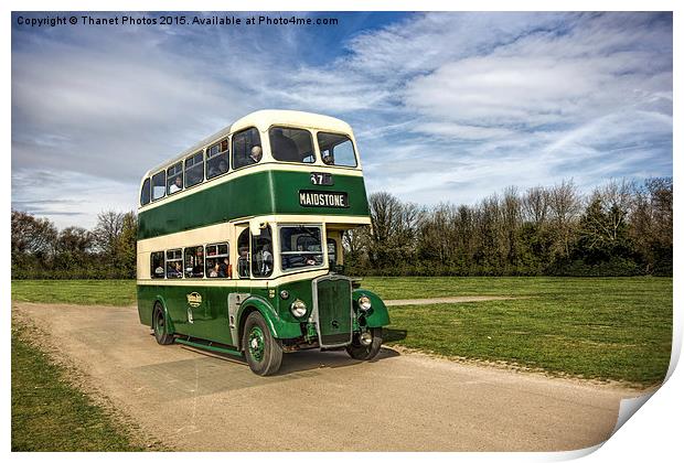  1947 Leyland PD1 Print by Thanet Photos