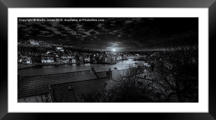 Full Moon Over Whitby  Framed Mounted Print by K7 Photography