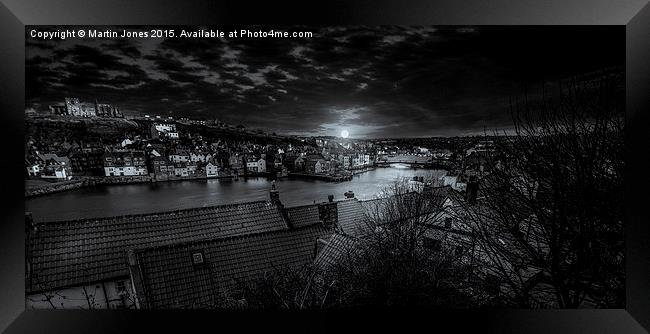 Full Moon Over Whitby  Framed Print by K7 Photography