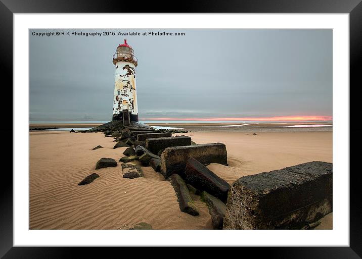 Talacre lighthouse  Framed Mounted Print by R K Photography