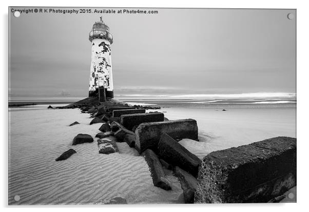  Talacre lighthouse  Acrylic by R K Photography