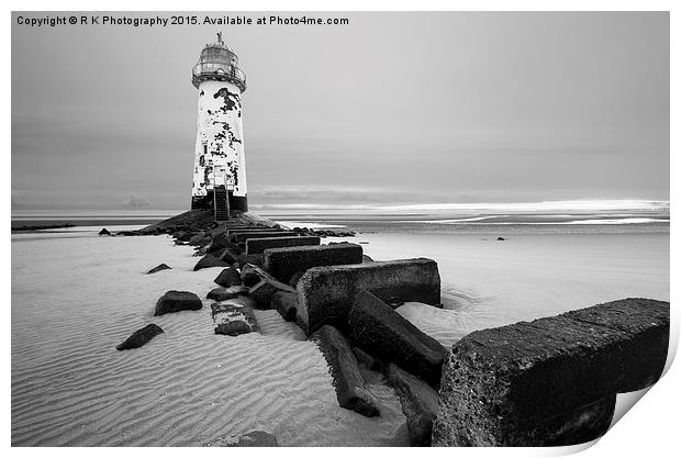  Talacre lighthouse  Print by R K Photography