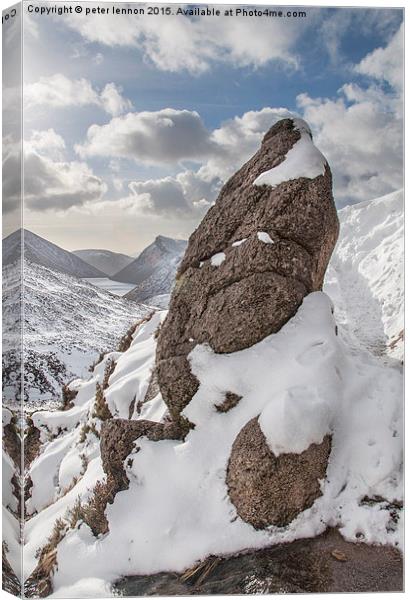  The Rock Canvas Print by Peter Lennon