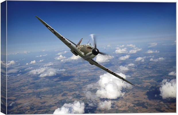 Battle of Britain Spitfire Mk I Canvas Print by Gary Eason