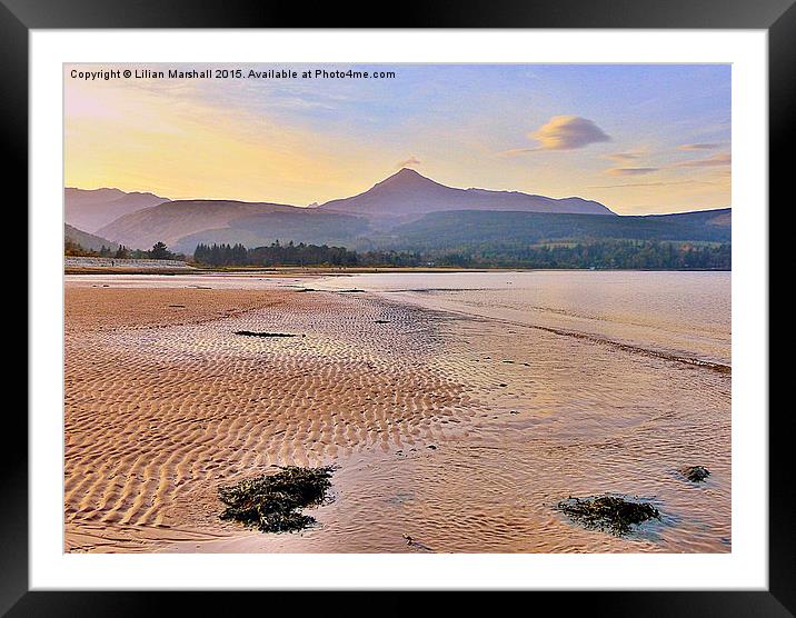  Isle of Arran. Framed Mounted Print by Lilian Marshall