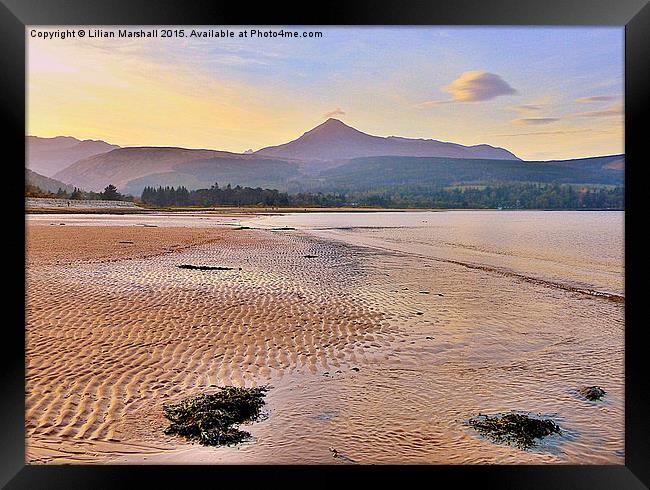  Isle of Arran. Framed Print by Lilian Marshall