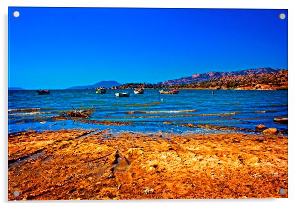  Bafa Lake in Turkey Acrylic by ken biggs