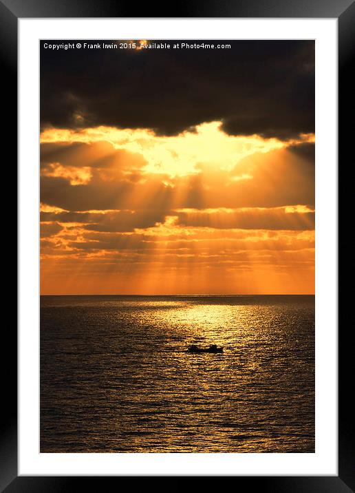  Sunrise in Gran Canaria Framed Mounted Print by Frank Irwin