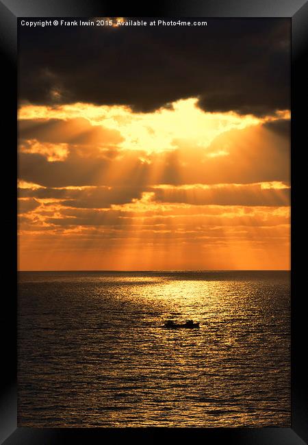  Sunrise in Gran Canaria Framed Print by Frank Irwin