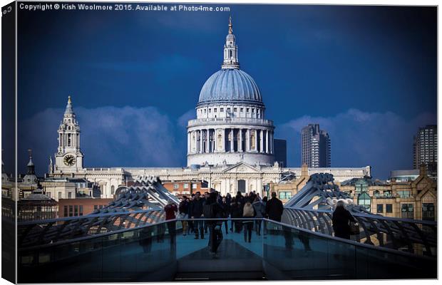  St Pauls Canvas Print by Kish Woolmore