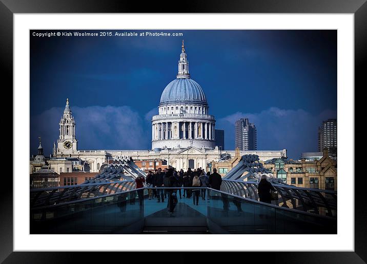  St Pauls Framed Mounted Print by Kish Woolmore