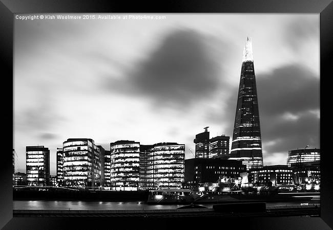  London Skyline Framed Print by Kish Woolmore