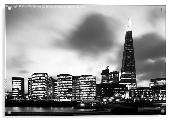  London Skyline Acrylic by Kish Woolmore