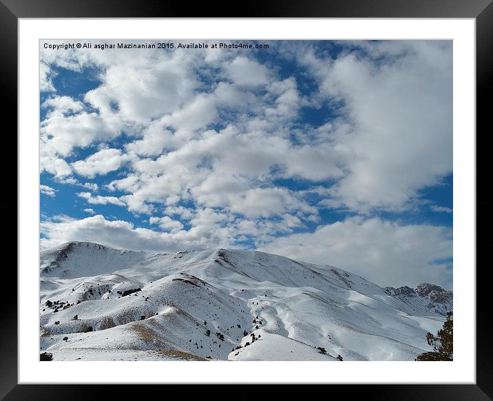  Cloudy sky, Framed Mounted Print by Ali asghar Mazinanian