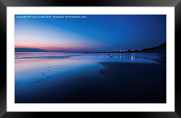 Dinas Dinlle Blues Framed Mounted Print by Taron Curtis