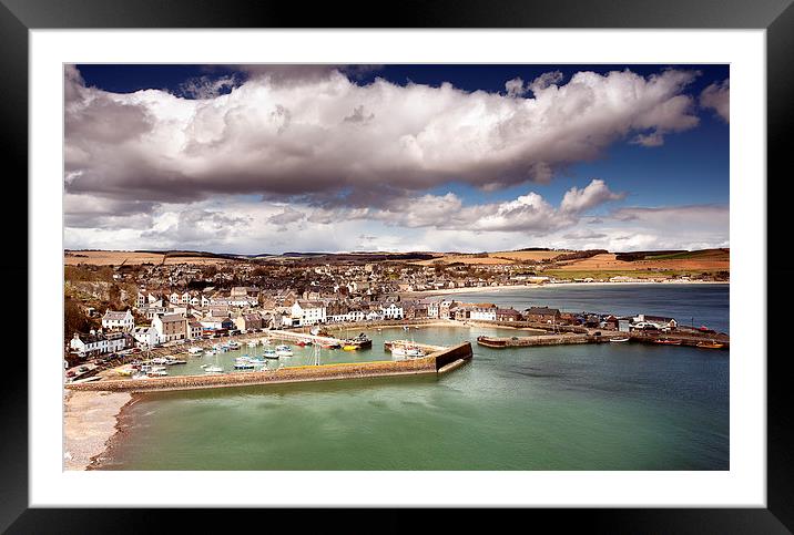  Stonehaven Harbour Framed Mounted Print by Martin Slowey