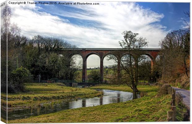   Eynsford train viaduct  Canvas Print by Thanet Photos