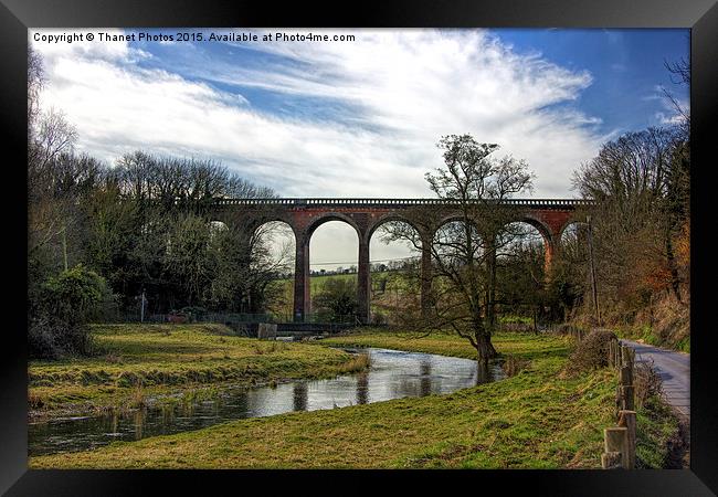   Eynsford train viaduct  Framed Print by Thanet Photos