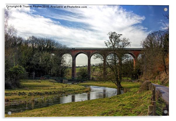   Eynsford train viaduct  Acrylic by Thanet Photos