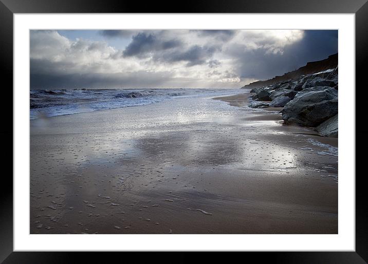 Scratby beach Framed Mounted Print by Stephen Mole