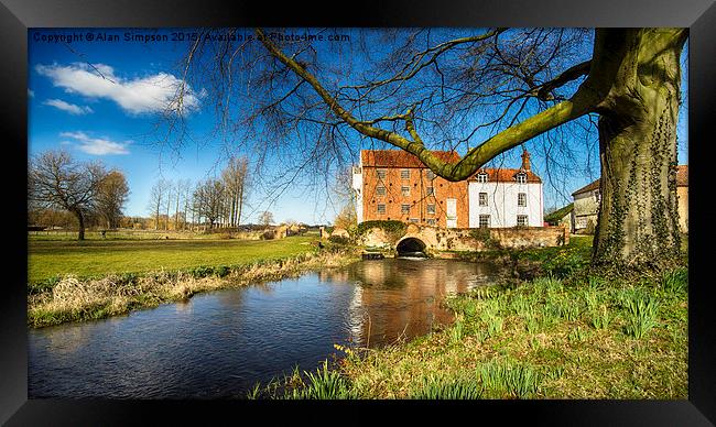  Bintree Mill Framed Print by Alan Simpson