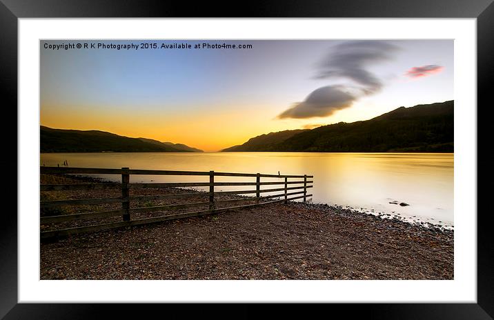 Loch Ness Framed Mounted Print by R K Photography