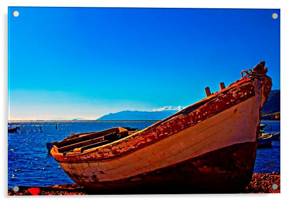  Bafa Lake in Turkey Acrylic by ken biggs