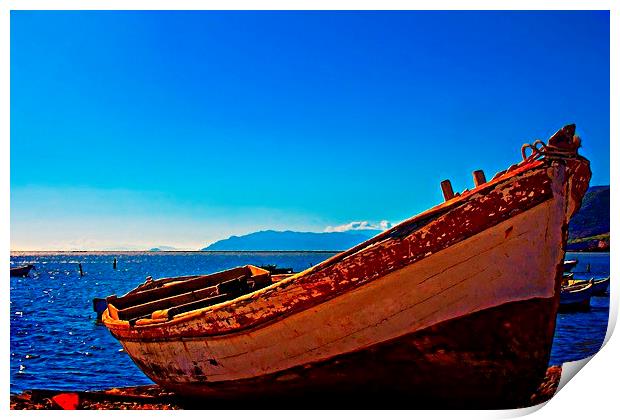  Bafa Lake in Turkey Print by ken biggs