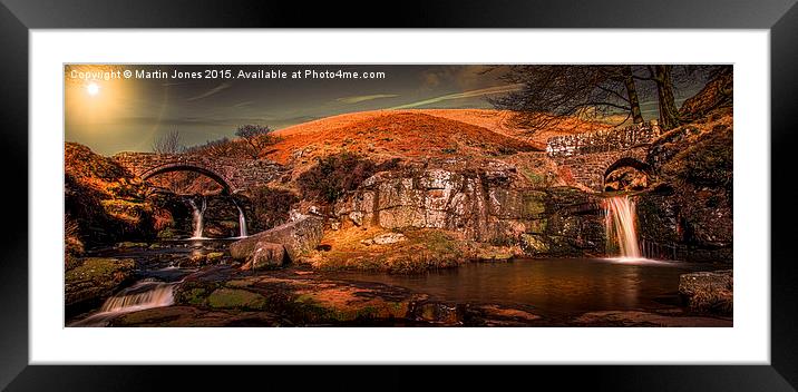  The Waterfalls of Three Shires Head Framed Mounted Print by K7 Photography