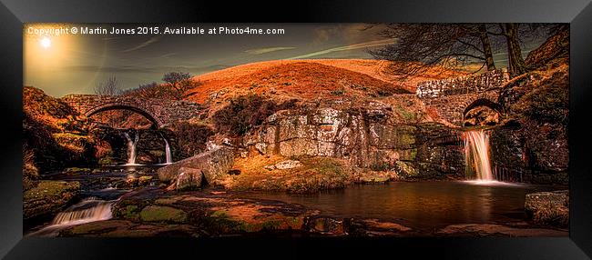  The Waterfalls of Three Shires Head Framed Print by K7 Photography