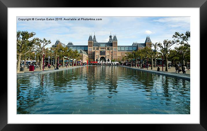  I Amsterdam Framed Mounted Print by Carolyn Eaton