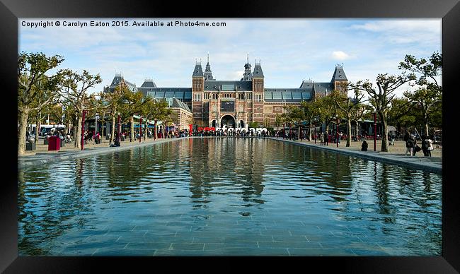  I Amsterdam Framed Print by Carolyn Eaton