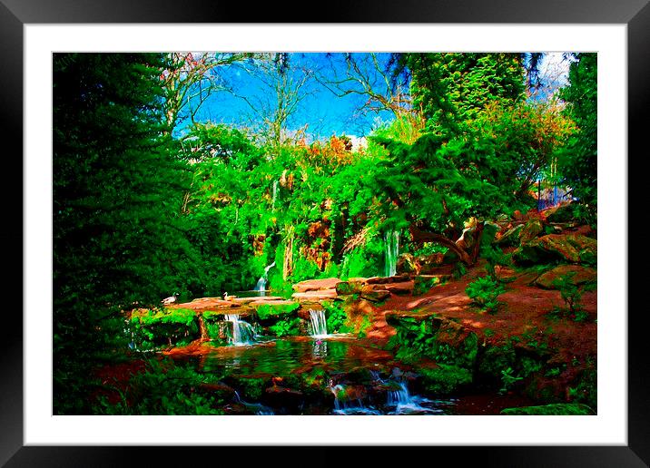 fairy glen in sefton park liverpool Framed Mounted Print by ken biggs