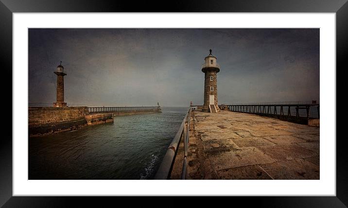  Whitby Harbour  Framed Mounted Print by Eddie John