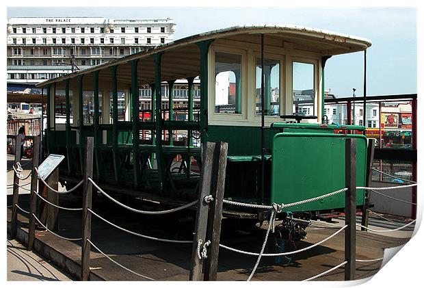VINTAGE TRAIN AT SOUTHEND PIER Print by Ray Bacon LRPS CPAGB