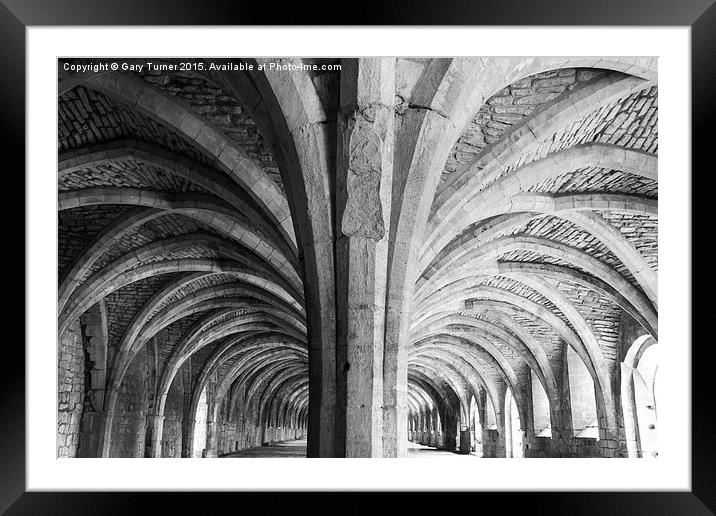 Cellar Arches Framed Mounted Print by Gary Turner