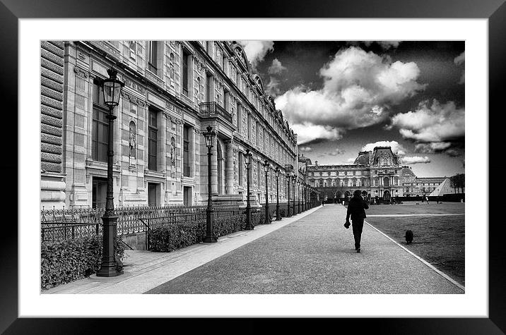  A Stroll in Paris Framed Mounted Print by pristine_ images