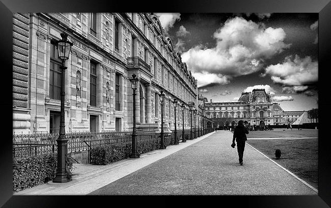  A Stroll in Paris Framed Print by pristine_ images