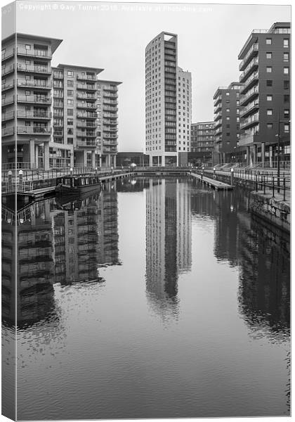  Clarence Dock Canvas Print by Gary Turner