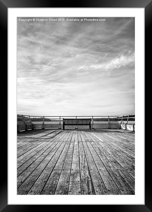  Solitude Bangor Pier Framed Mounted Print by Christine Smart