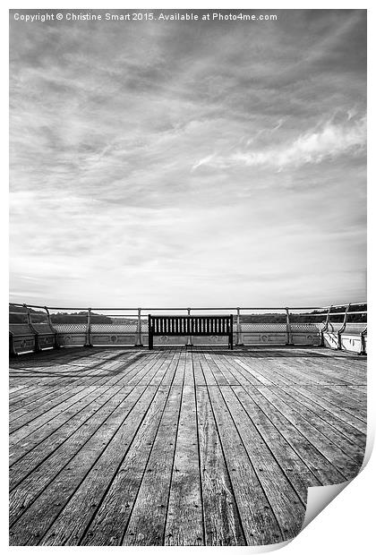  Solitude Bangor Pier Print by Christine Smart