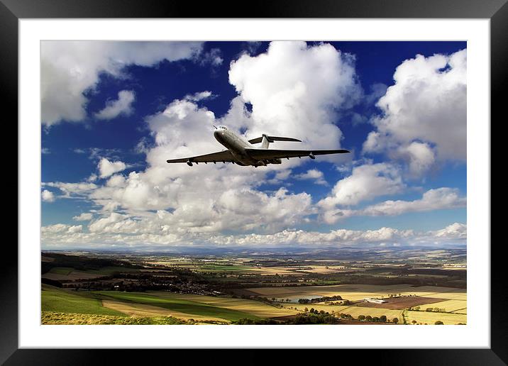 VC-10 Fly By  Framed Mounted Print by J Biggadike